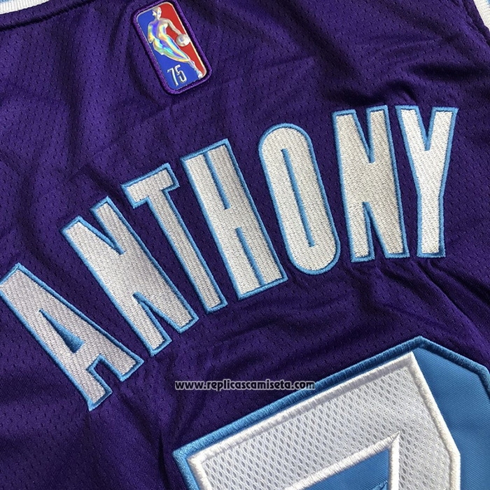 Camiseta Los Angeles Lakers Carmelo Anthony #7 Ciudad 2021-22 Violeta